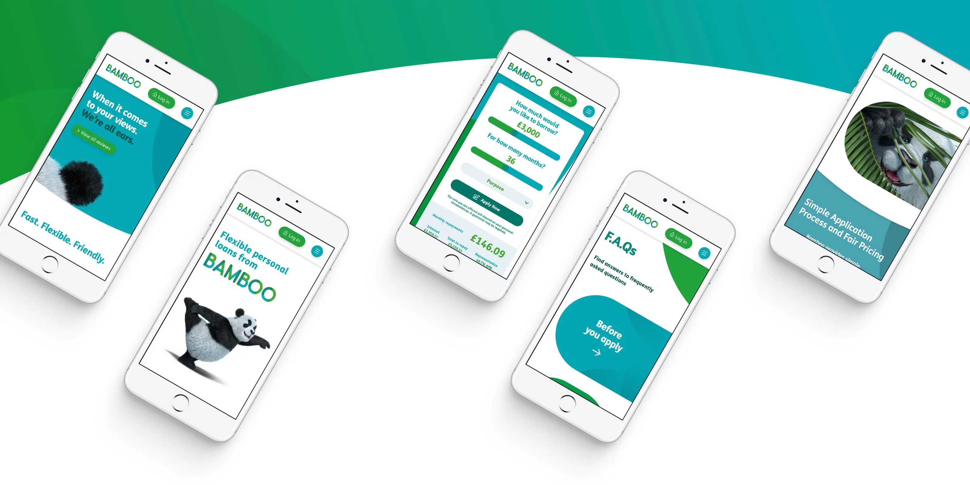 Mobile design mockup