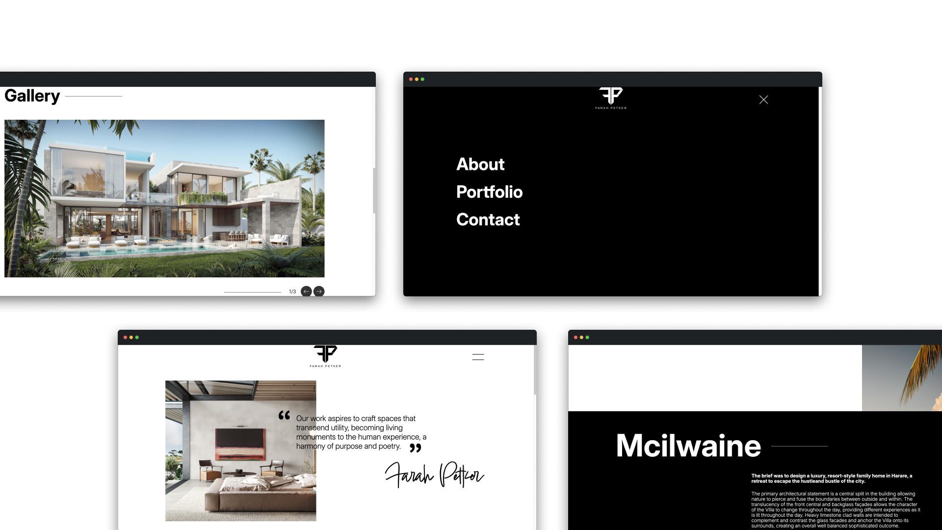 Farah Petker Website