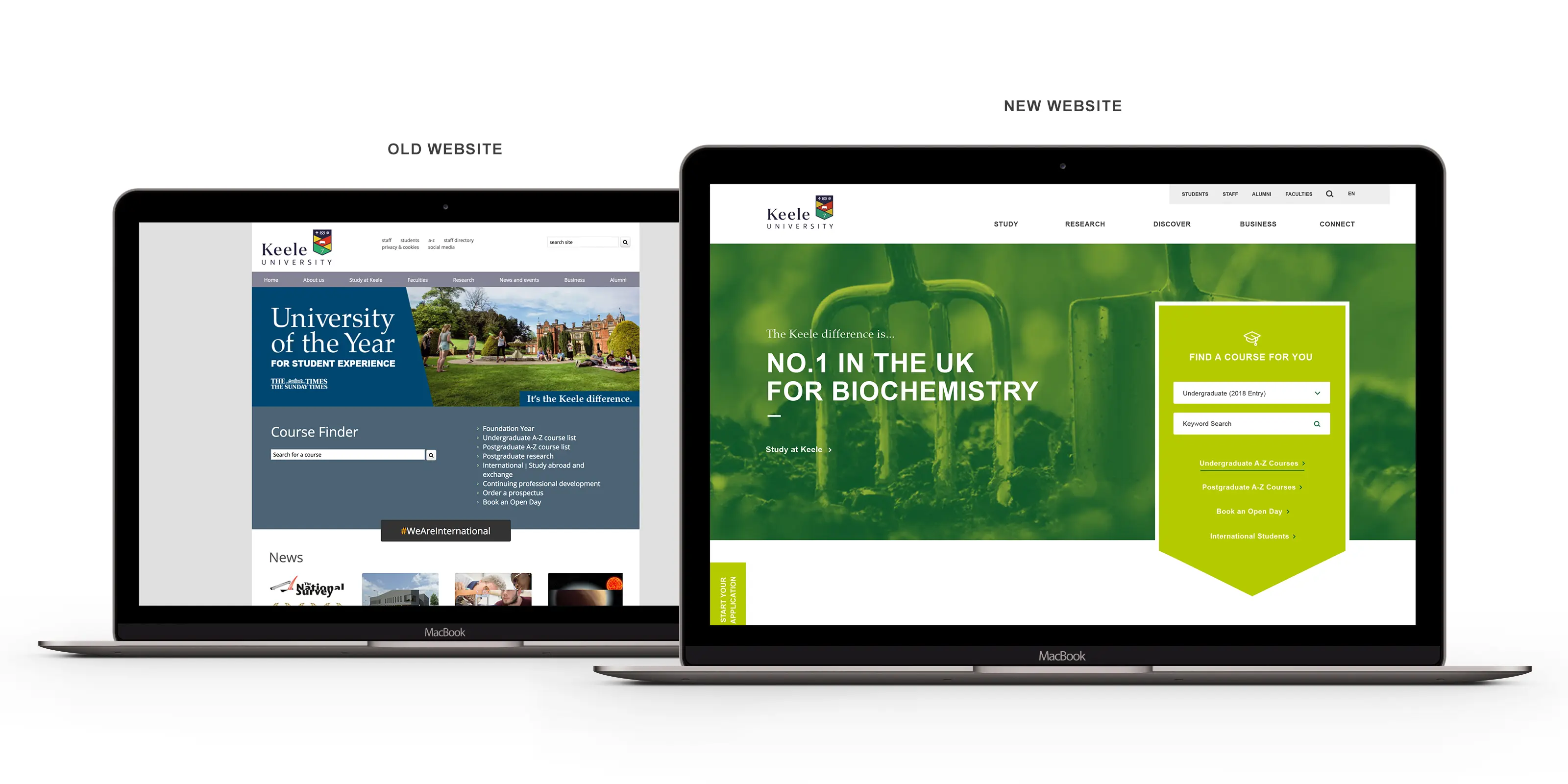 The New Site vs. The Old Site