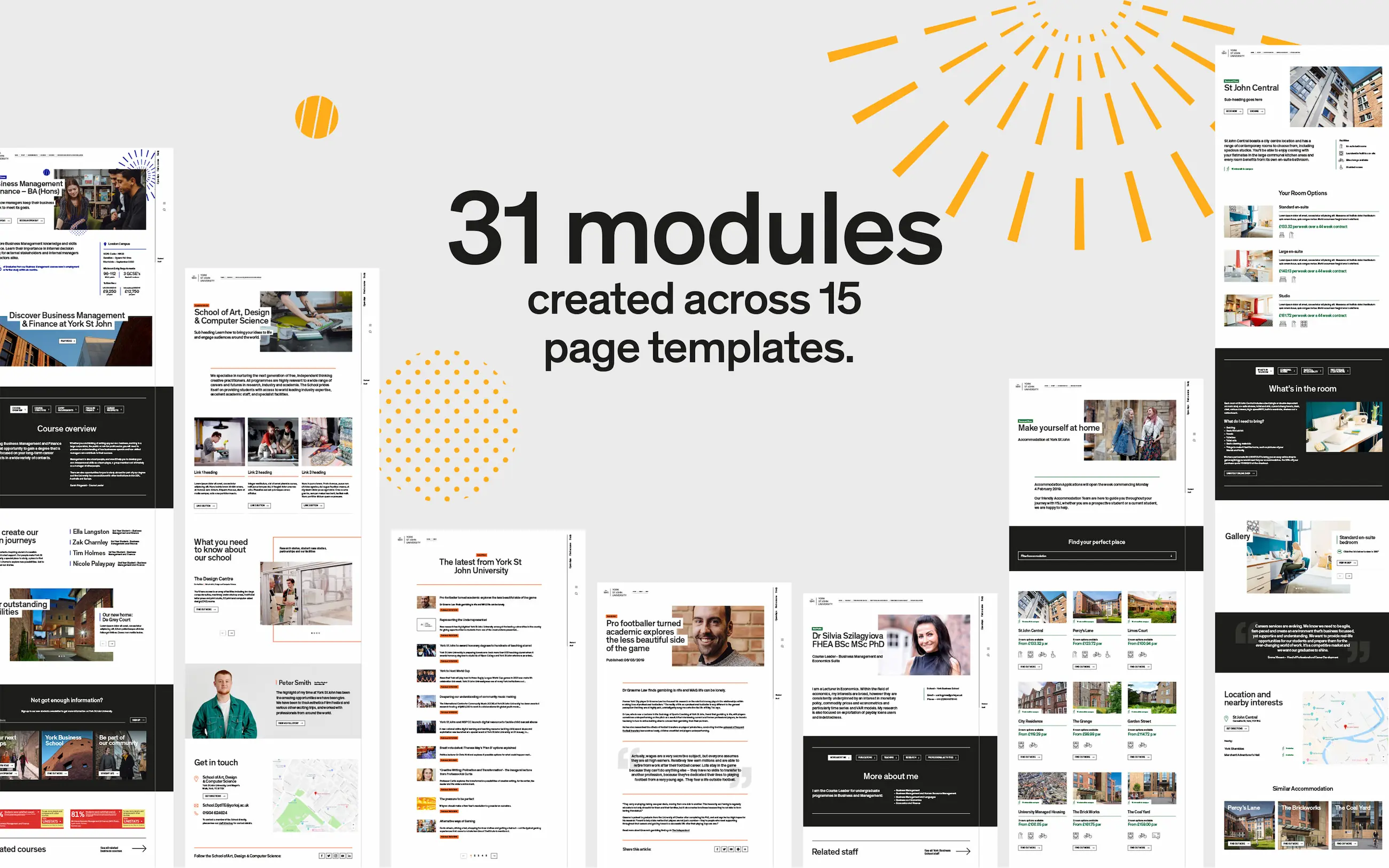 York St John Website Module